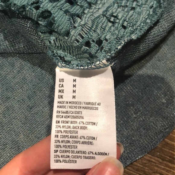 American Eagle Outfitters Turquoise Tank - Picture 4 of 6